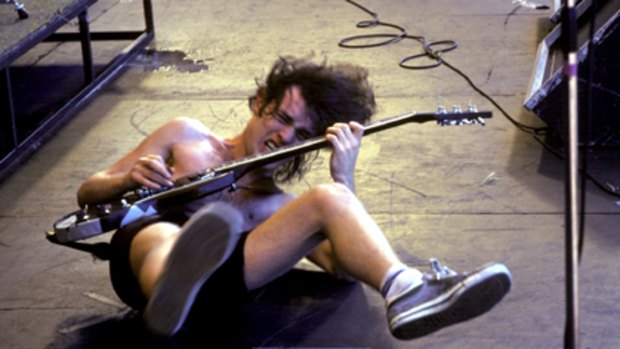 Carving it up Acca Dacca style... Angus Young.