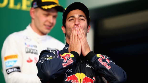 Referred to stewards: Australia's Daniel Ricciardo.