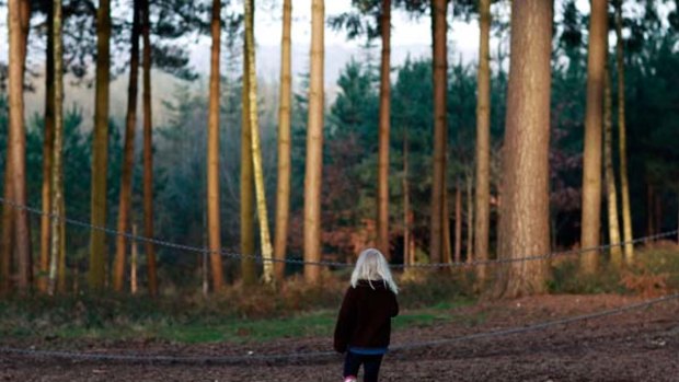 If you go down to the woods today ... a young girl walks in Alice Holt Forest, which was among the areas to be sold. It is on the border of Hampshire and Surrey.
