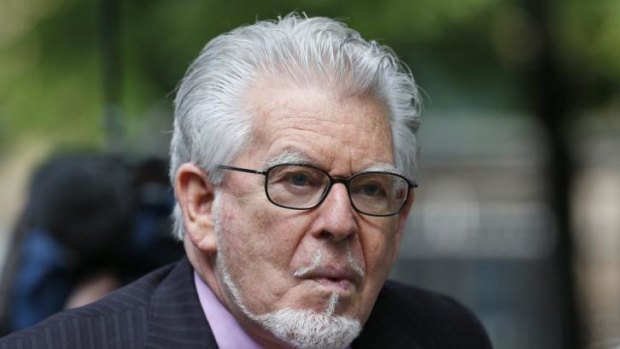 Australian entertainer Rolf Harris, who is accused of indecent assault, arrives at court on Monday.