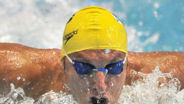 A better butterfly: Ian Thorpe improved his time but was not fast enough to make it to the final.