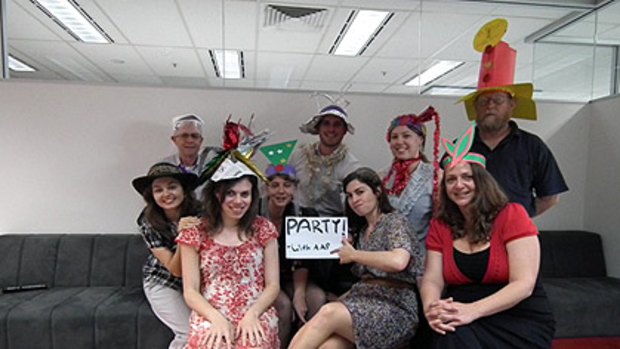 The Melbourne Cup party of AAP's Brisbane office.