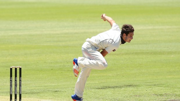 Test chance: Hilton Cartwright bowling for Western Australia.