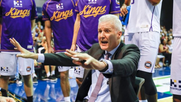 Up for the fight: Sydney Kings coach Andrew Gaze.