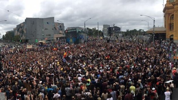 The Invasion Day Melbourne rally.