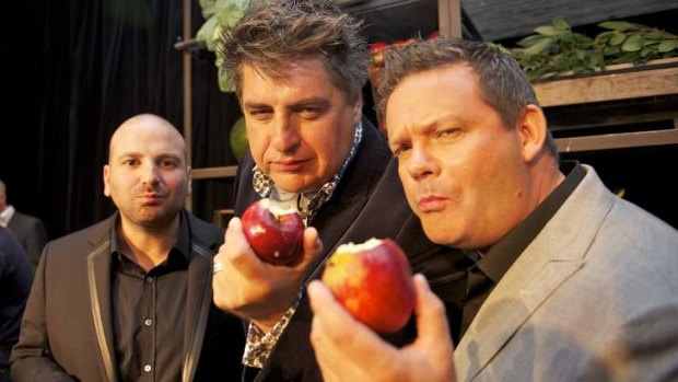 Masterchef judges, from left, George Colombaris, Matt Preston and Gary Mehigan.