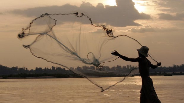 The Irrawaddy river.