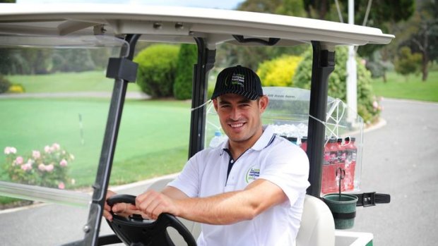 Terry Campese at The Terry Campese Canteen Golf Day at the Federal Golf Club.