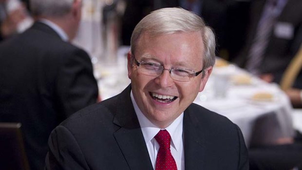 Impressive: Kevin Rudd has the most followers of any Australian politician but 39% may be fake.