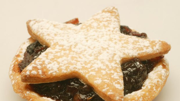 Tasty and traditional ... Jess Baillie uses her mince "meat" to make Christmas mince pies.