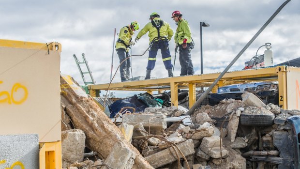 Collapsed building disaster management exercise held in Canberra