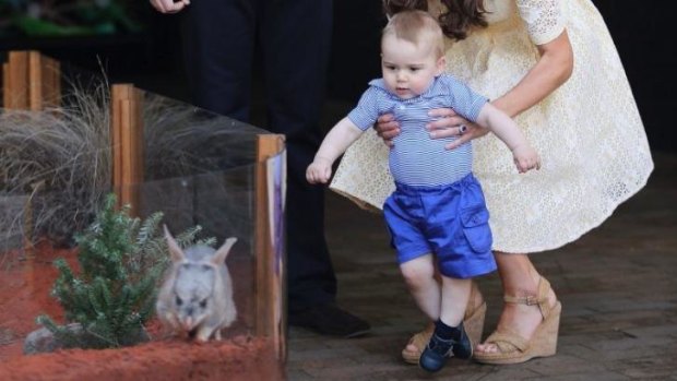 A new magazine feature suggests Prince George may have started walking in Australia.