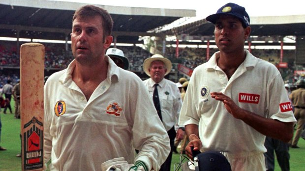Need to adapt: former Australian captain Mark Taylor, pictured here after scoring a century in Bangalore, says Australia and India must improve their form on each other's turf.