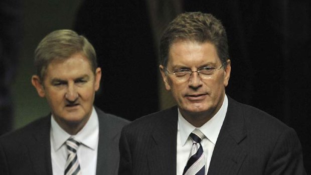 Premier Ted Baillieu, right, and his deputy Peter Ryan.