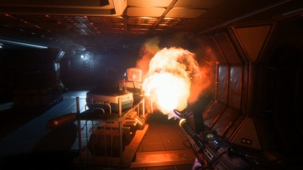 A screen from <i>Alien: Isolation</i>.