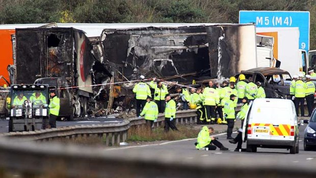 Survivors described the crash as like 'driving into a tin of emulsion.'