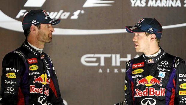 The best of enemies: Mark Webber and Sebastian Vettel had a strained relationship.