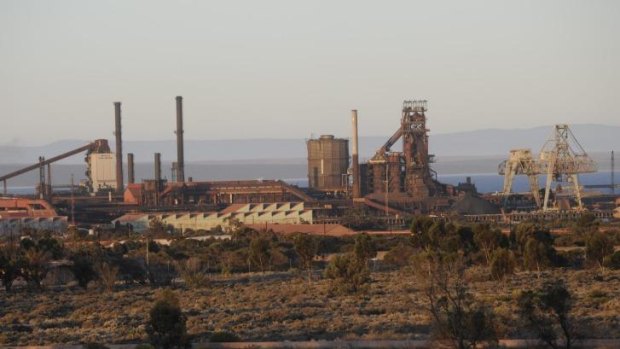 Arrium/One steel plant in Whyalla, South Australia.