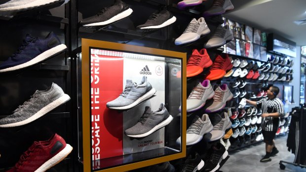 Opening of Foot Locker, Bourke st Mall Melbourne. Runners, Speakers , joggers , Jordan, Adidas ,Puma. 13th April 2017 Fairfax Media The Age news Picture by Joe Armao