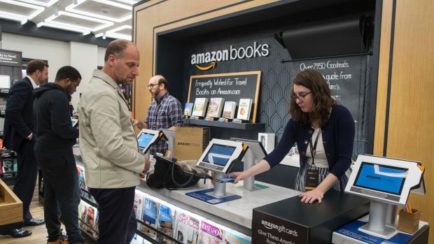 Amazon's new bookstore in New York. 