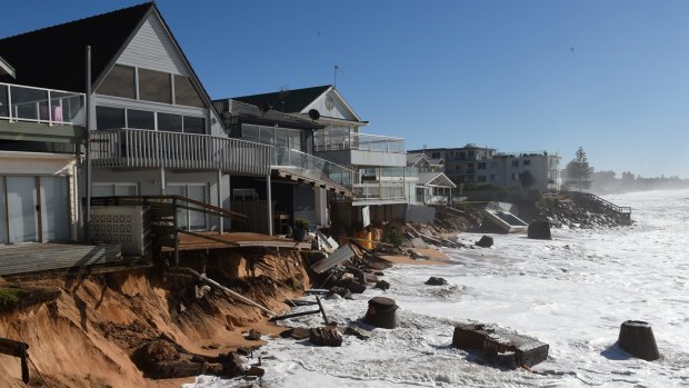 Collaroy's beach front houses were among those hardest hit when an east coast low unleashed wild weather in June.