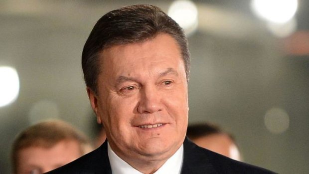Residing in Russia ... Deposed Ukrainian president Viktor Yanukovych broke five days of silence to declare himself to still be Ukraine's head of state.