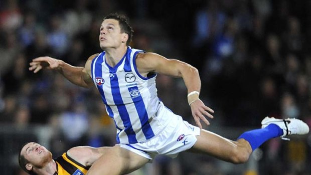 Up and away: Hamish McIntosh needs an Achilles tendon operation.