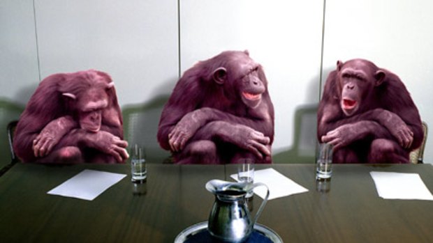 Monkey business...many meetings are a waste of time.