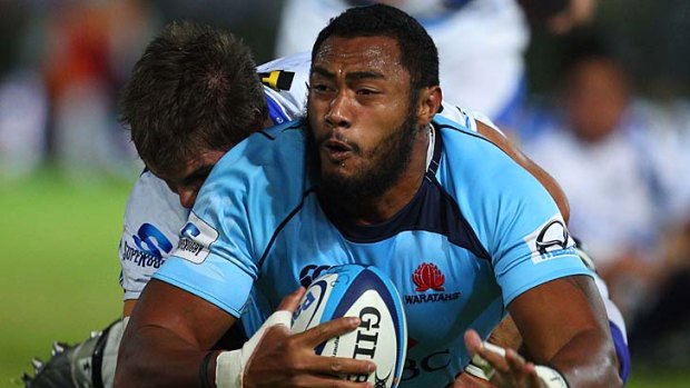Prop Sekope Kepu keeps up the pressure whcih boosted the Waratahs against the Western Force.
