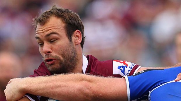 Brett Stewart of the Sea Eagles has a phenomenal try-scoring rate at Brookvale Oval.