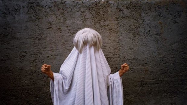 Sia-approved photo of Sia to promote her new songs and album. 