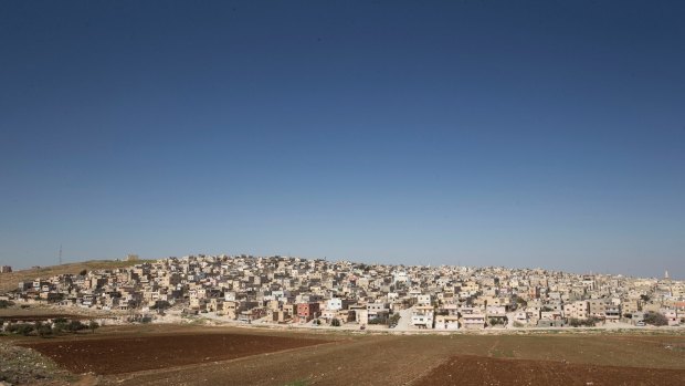 A refugee camp on the outskirts of the northern Jordanian town of Irbid.