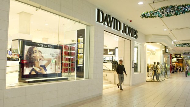 The rent yields for traditional department stores like David Jones are much lower per square metre than for newer stores like Zara.