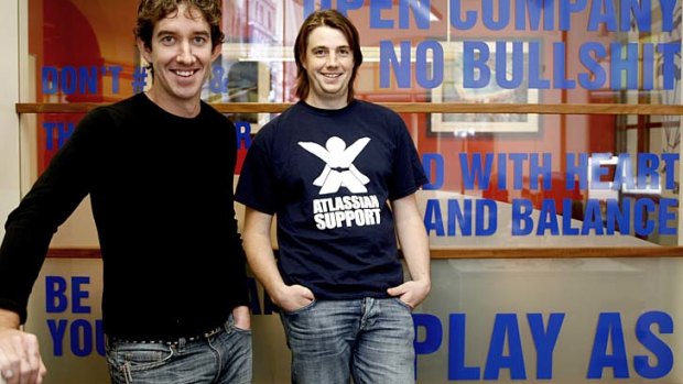 Scott Farquhar, left, and Mike Cannon Brookes, the co-founders of Atlassian.