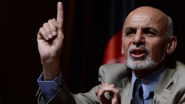 Taking a job at Abdullah: Afghan presidential candidate Ashraf Ghani.