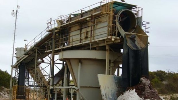 The Cape Flattery Silica Mine, which was damaged by Cyclone Ita.