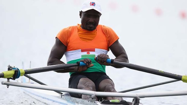 Hamadou Djibo Issaka ... rowing for only three months.