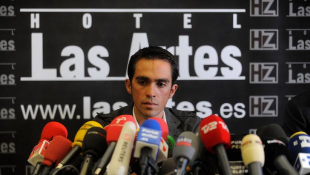 Alberto Contador ... "totally disagreed" with two-year ban.