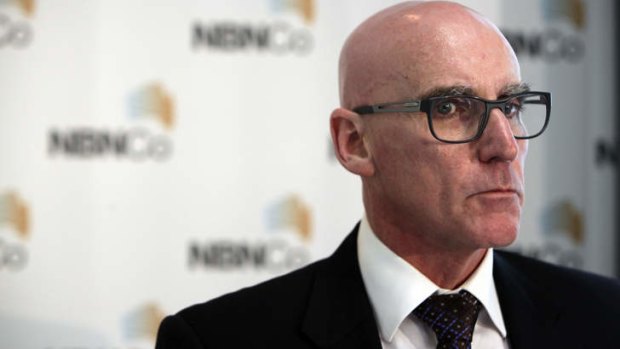 Former NBN Co CEO Mike Quigley blames contractors for delays in the infrastructure's roll out.
