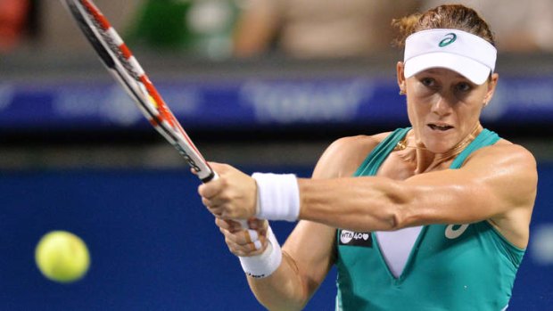Sent packing: Samantha Stosur was beaten in the first round of the China Open.