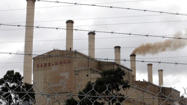 Hazelwood power station outside Morwell in Victoria.