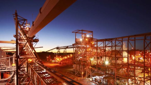 "It is time for NSW to look at every opportunity to join the mining boom" ... Barry O'Farrell. Above, a BHP Billiton processing plant in South Australia.