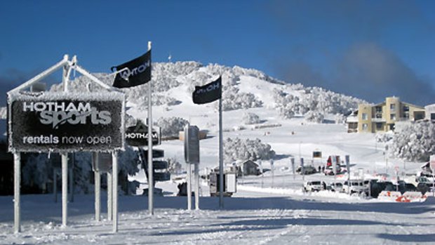 Snow time like the present ... Mount Hotham will open six ski lifts for this weekend.