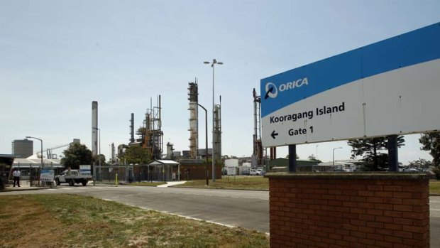 Leaking hexavalent chromium should not be considered a "serious incident" ... Orica chief executive Graeme Liebelt.