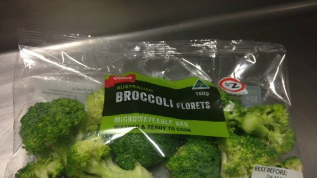 An example of the Broccoli Rugby Farm supplies to Coles.