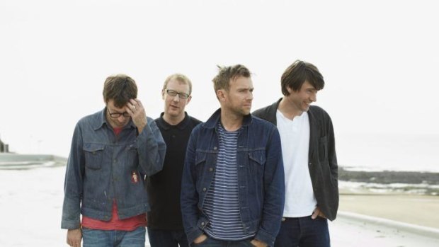 Blur: (from left) Graham Coxon, Dave Rowntree,  Damon Albarn and Alex James.