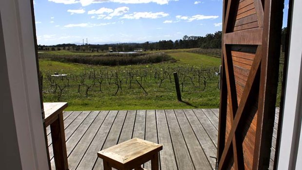 Look out ... the Longhouse overlooks a 10-hectare vineyard.