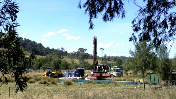 Controversial: A CSG pilot well near Gloucester.