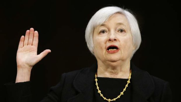 Dr Janet Yellen, President Barack Obama's nominee to lead the U.S. Federal Reserve, is sworn in to testify at her U.S. Senate Banking Committee confirmation hearing in Washington.