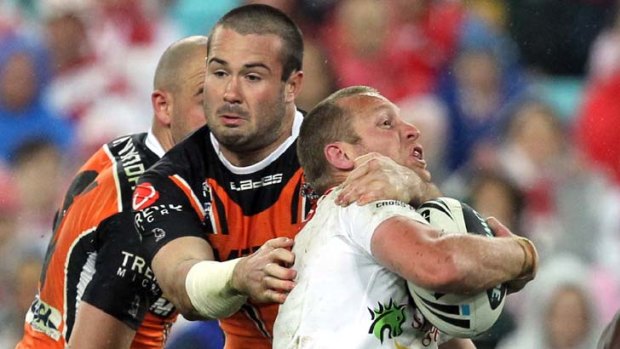 Collared &#8230; despite losing to the Tigers on Friday, the Dragons' fate would still be in their hands in a hypothetical Sydney conference.